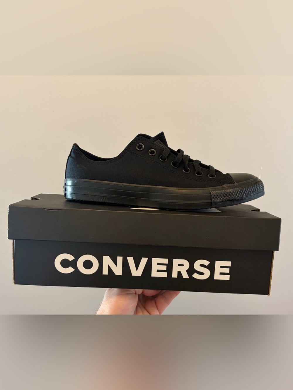 NEW-Converse Chuck Taylor All Star Ox Black Sneakers Shoes- Mens 8 OR Womens 10